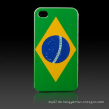 Brasilianische Flagge Hard Cover für iPhone Gehäuse